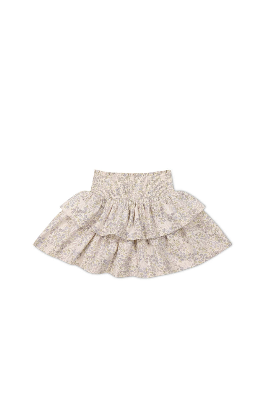 Organic Cotton Ruby Skirt - April Floral Mauve Childrens Skirt from Jamie Kay NZ