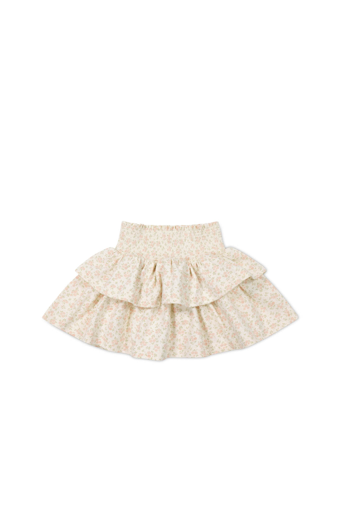 Organic Cotton Ruby Skirt - Rosalie Floral Mauve Childrens Skirt from Jamie Kay NZ