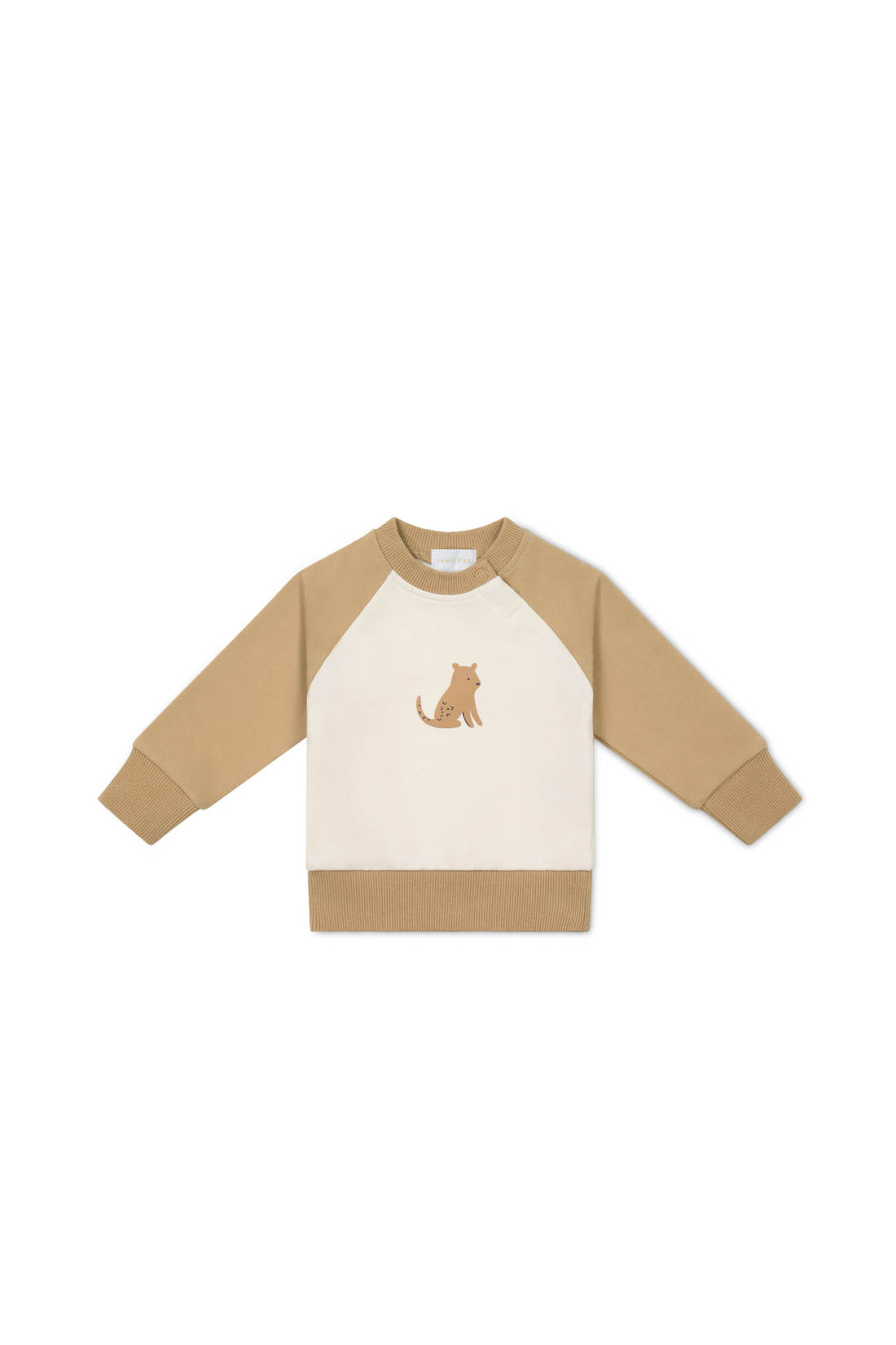 Organic Cotton Tao Sweatshirt - Bronzed Leopard Childrens Sweatshirt from Jamie Kay NZ