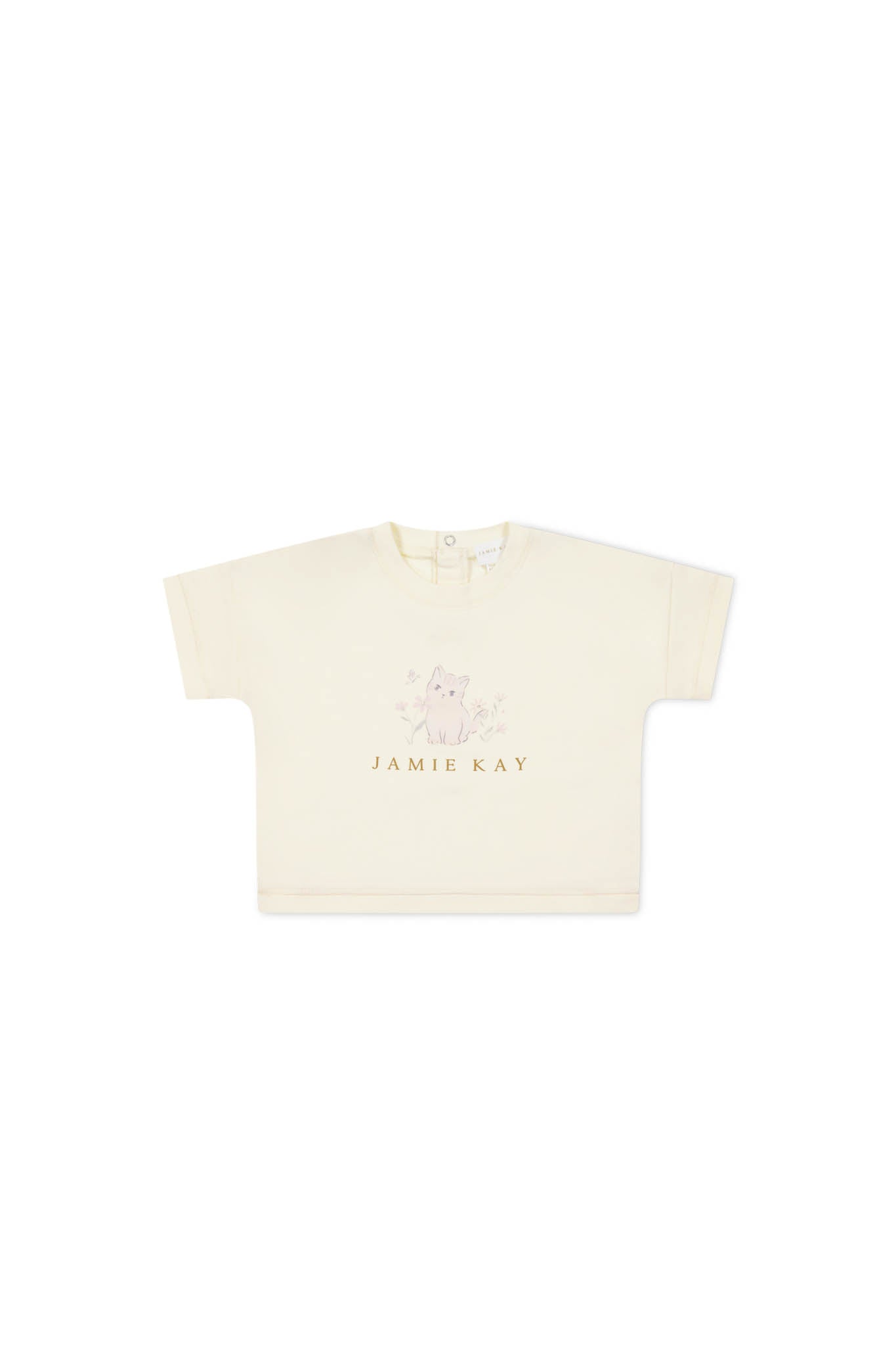 Pima Cotton Mimi Top - Kitty Parchment – Jamie Kay NZ