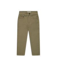 Austin Cotton Twill Pant - Oak Childrens Pant from Jamie Kay NZ