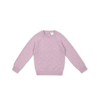 Dotty Knit Jumper - Lilac Blush Childrens Jumper from Jamie Kay NZ