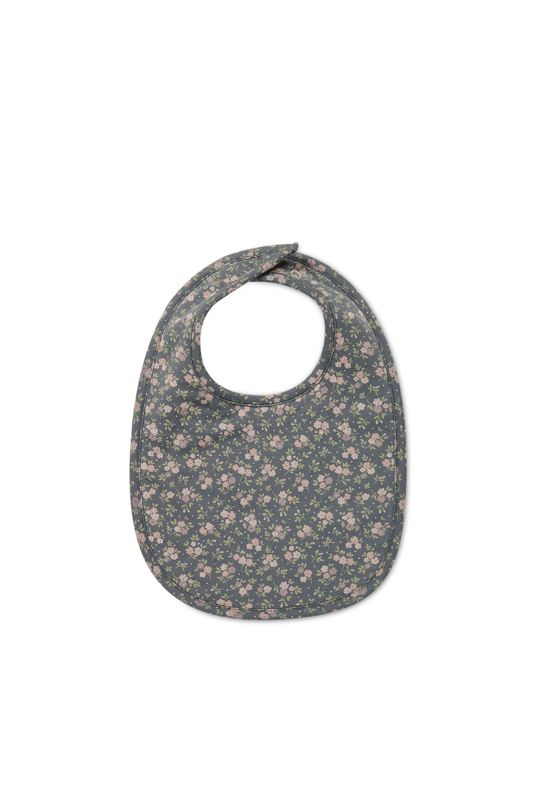 Organic Cotton Bib - Rosalie Floral Lava Childrens Bib from Jamie Kay NZ