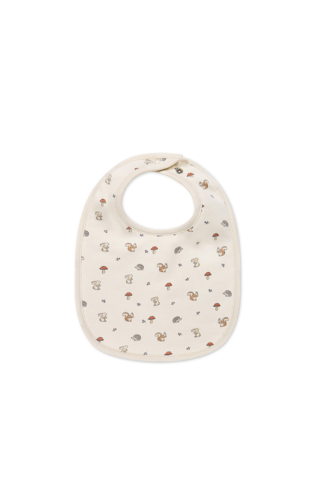 Organic Cotton Bib - Woodland Friends Childrens Bib from Jamie Kay NZ