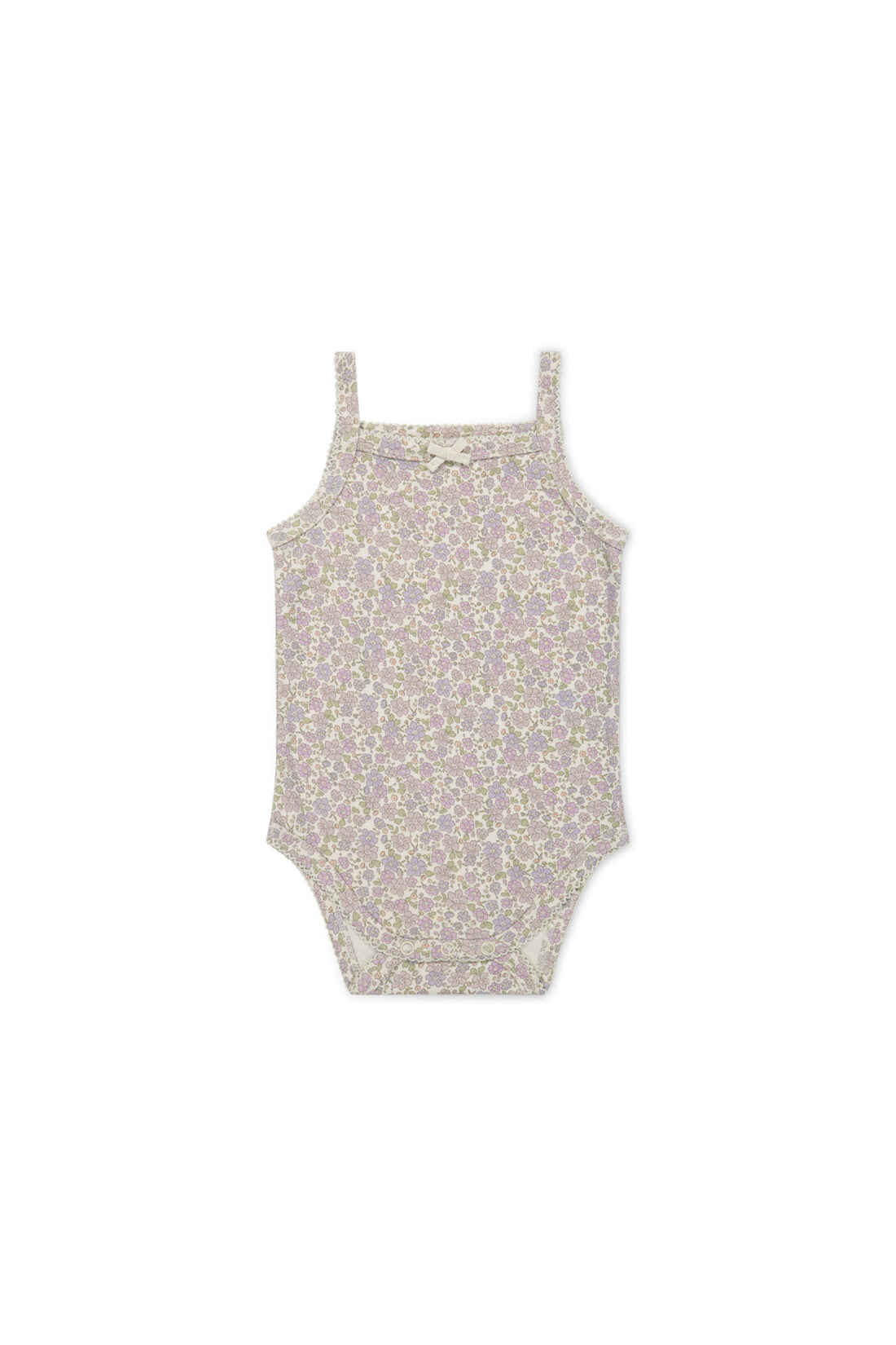 Organic Cotton Bridget Singlet Bodysuit - Chloe Lavender Childrens Bodysuit from Jamie Kay NZ