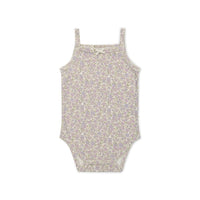 Organic Cotton Bridget Singlet Bodysuit - Chloe Lavender Childrens Bodysuit from Jamie Kay NZ