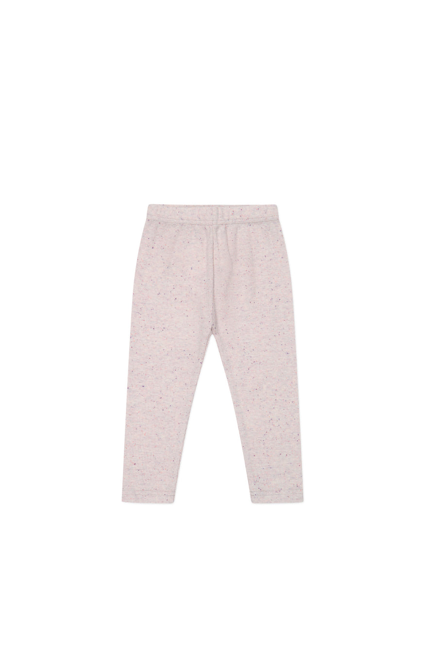 Organic Cotton Fine Rib Legging - Tulip Fleck Childrens Legging from Jamie Kay NZ