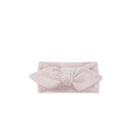 Organic Cotton Fine Rib Lilian Headband - Tulip Fleck Childrens Headband from Jamie Kay NZ