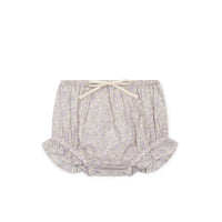 Organic Cotton Frill Bloomer - Chloe Lavender Childrens Bloomer from Jamie Kay NZ