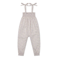 Organic Cotton Summer Playsuit - Chloe Lavender Childrens Playsuit from Jamie Kay NZ