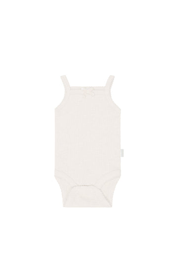 Organic Cotton Modal Singlet Bodysuit - Icing Marle Childrens Bodysuit from Jamie Kay NZ