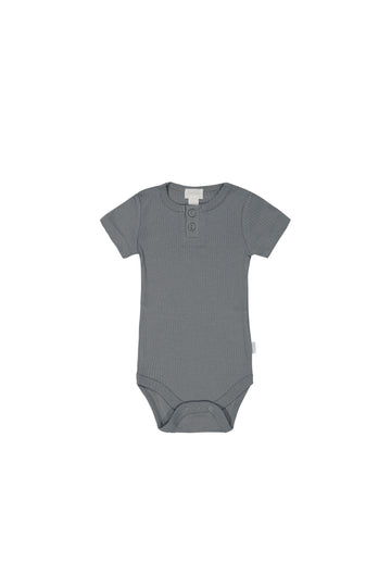 Organic Cotton Modal Darcy Tee Bodysuit - Lava Childrens Bodysuit from Jamie Kay NZ