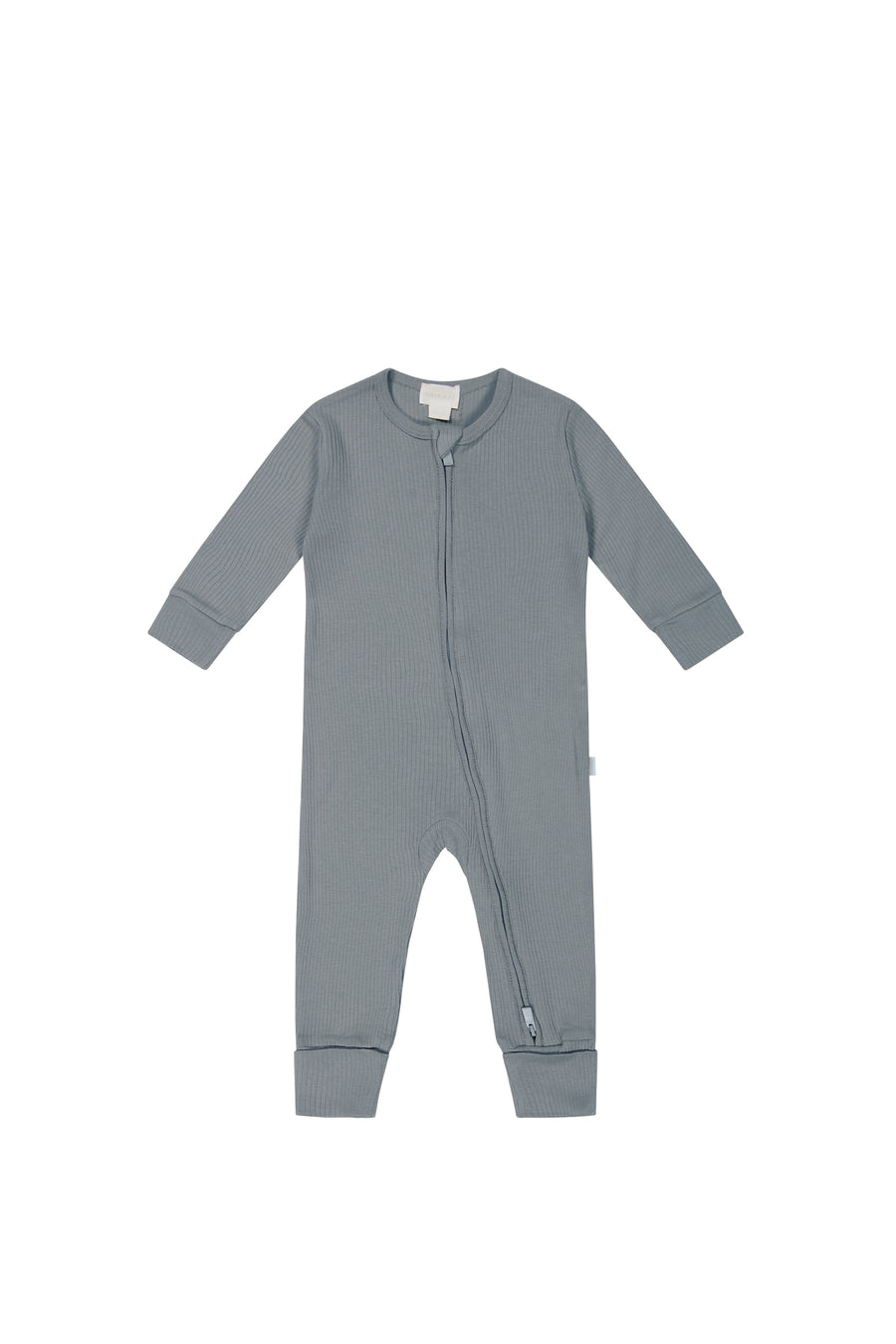 Organic Cotton Modal Frankie Zip Onepiece - Pebble Childrens Onepiece from Jamie Kay NZ