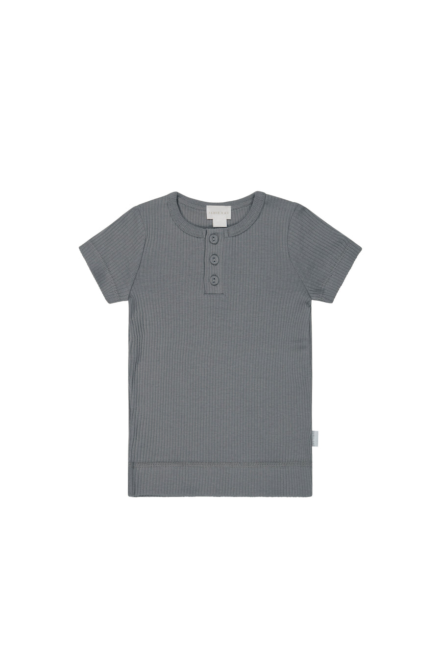 Organic Cotton Modal Henley Tee - Lava Childrens Top from Jamie Kay NZ