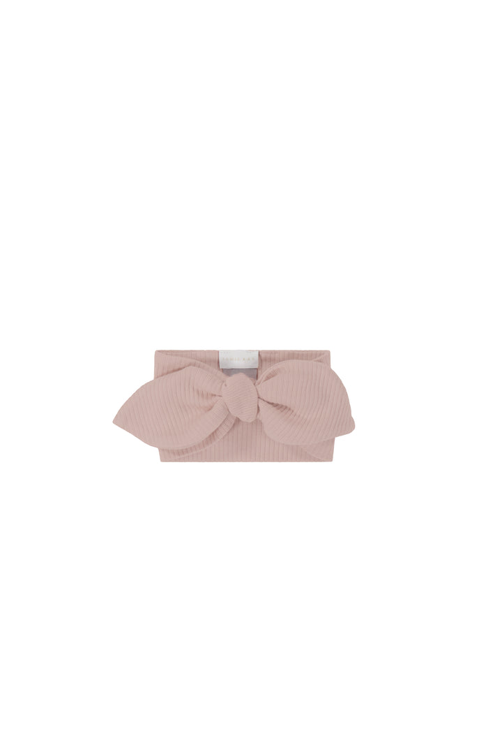 Organic Cotton Modal Lilian Headband - Shell Pink Childrens Headband from Jamie Kay NZ