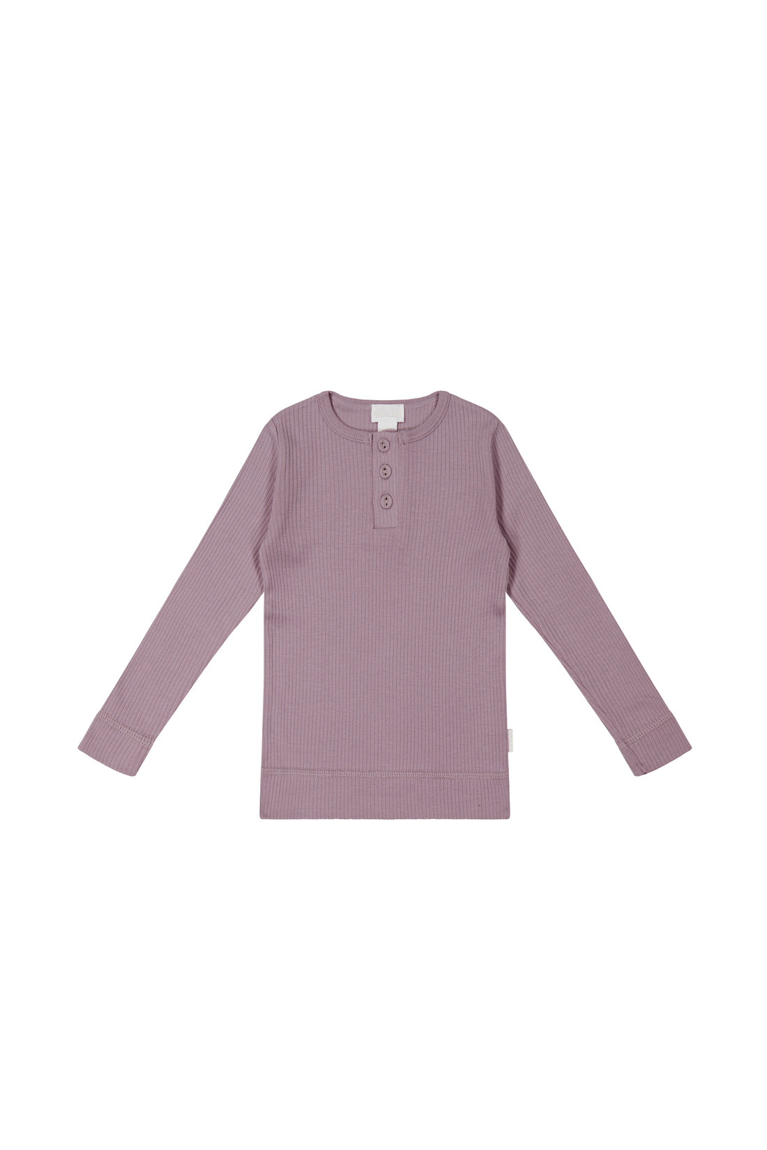 Organic Cotton Modal Long Sleeve Henley - Melody Childrens Top from Jamie Kay NZ