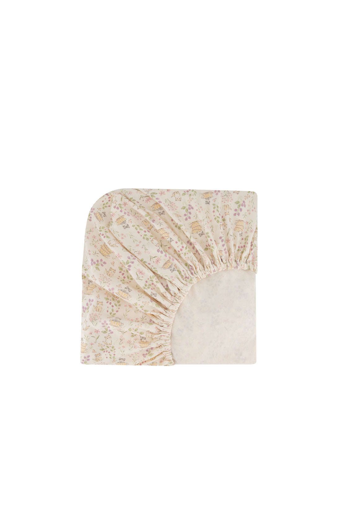 Organic Cotton Cot Sheet - Moons Garden Childrens Bedding from Jamie Kay NZ