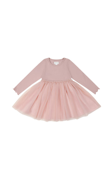 Anna Tulle Dress - Shell Pink Childrens Dress from Jamie Kay NZ