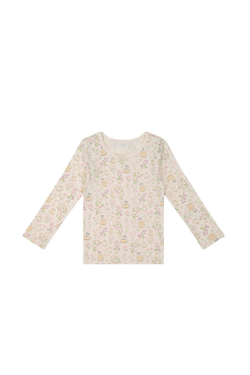 Organic Cotton Long Sleeve Top - Moons Garden Childrens Top from Jamie Kay NZ