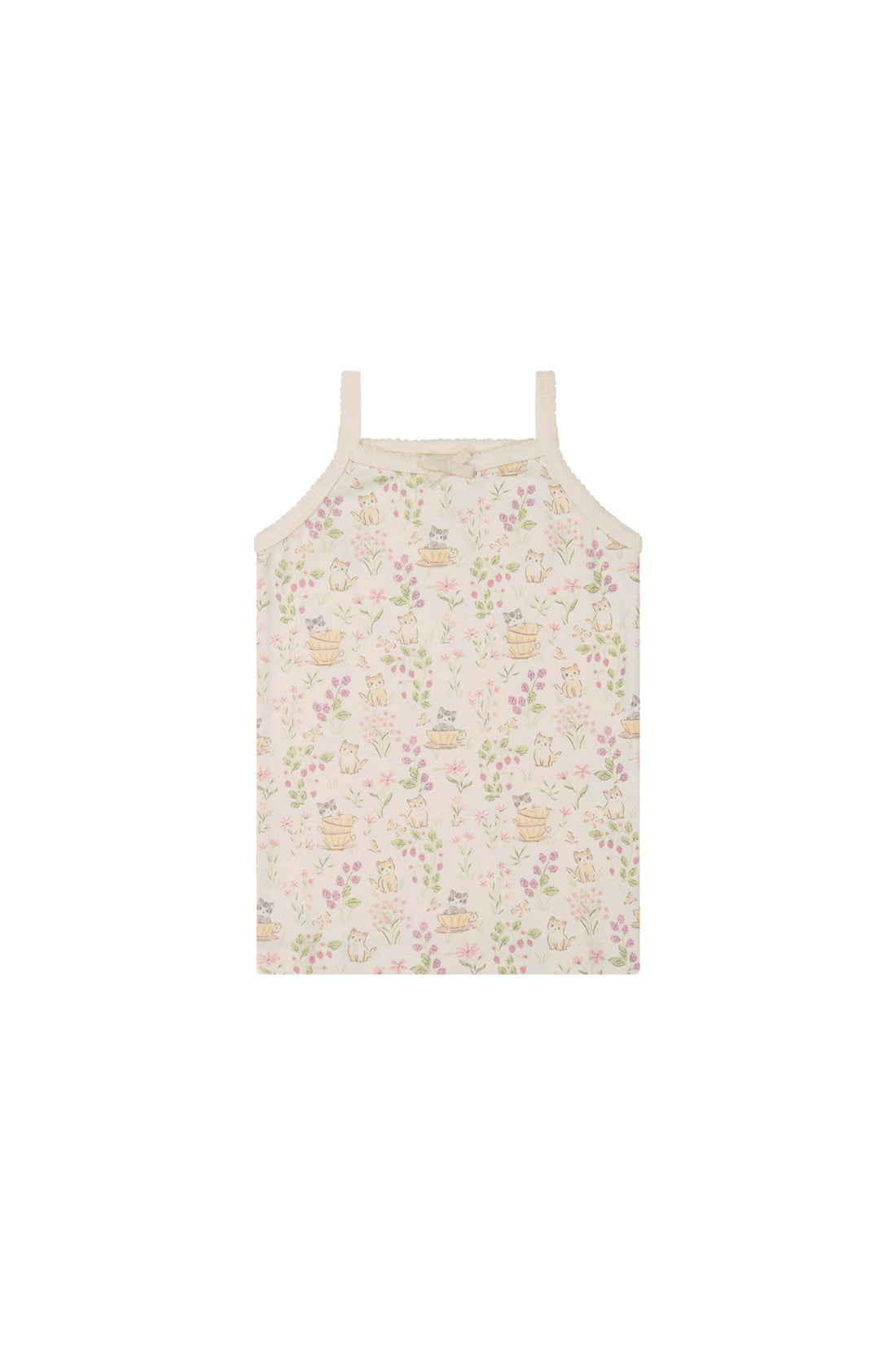 Organic Cotton Singlet - Moons Garden Childrens Singlet from Jamie Kay NZ