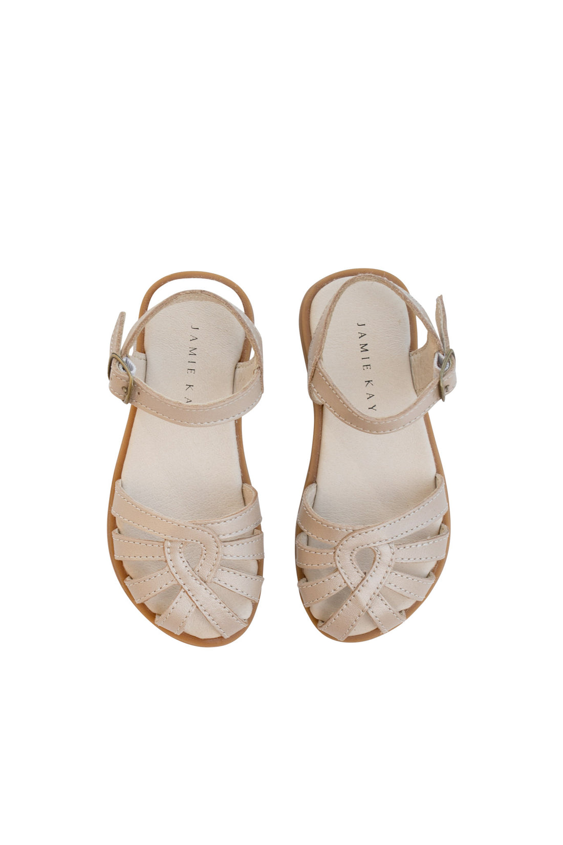 Leather Sandal Matt Gold – Jamie Kay NZ