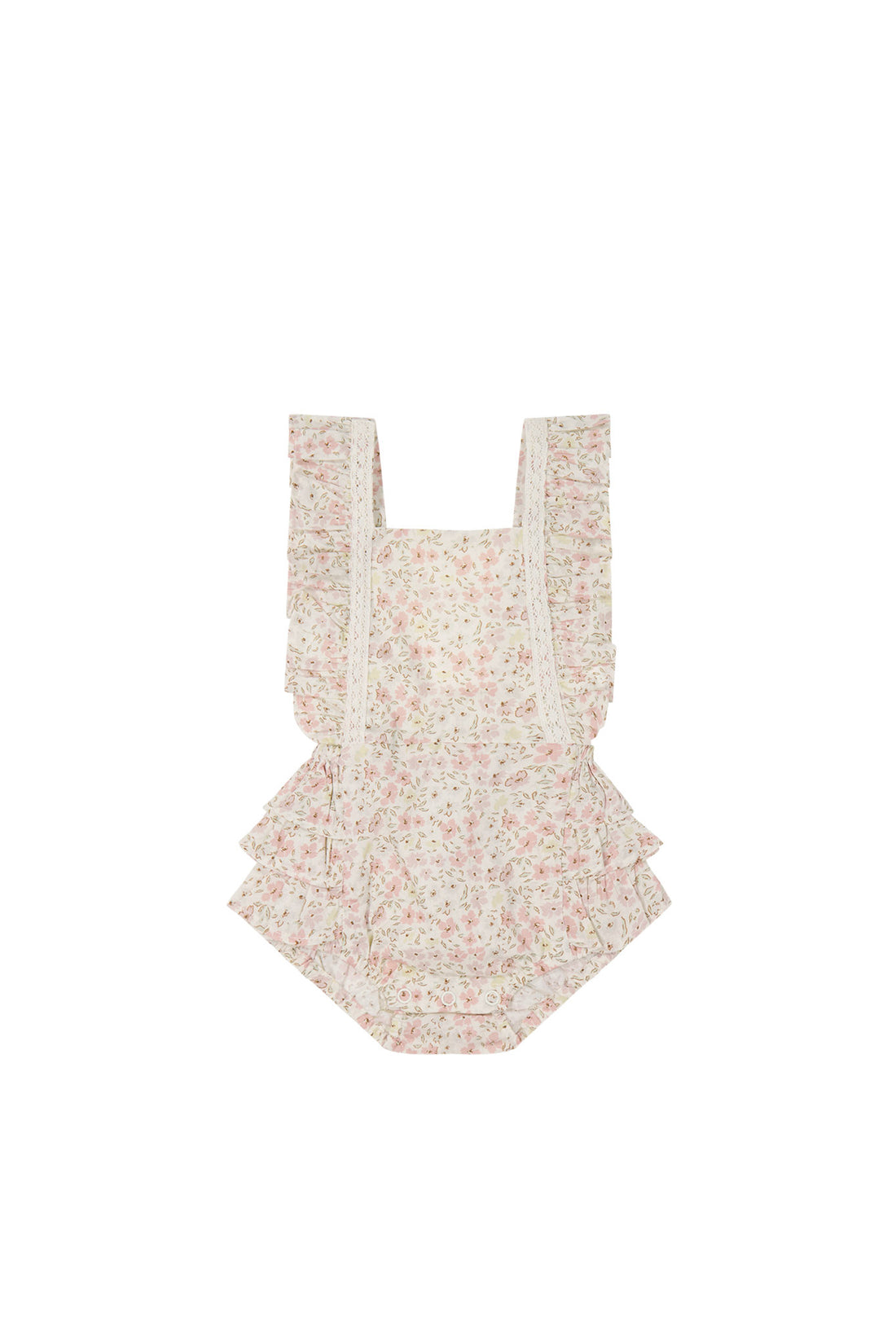 Organic Cotton Heidi Playsuit - Fifi Floral Childrens Playsuit from Jamie Kay NZ