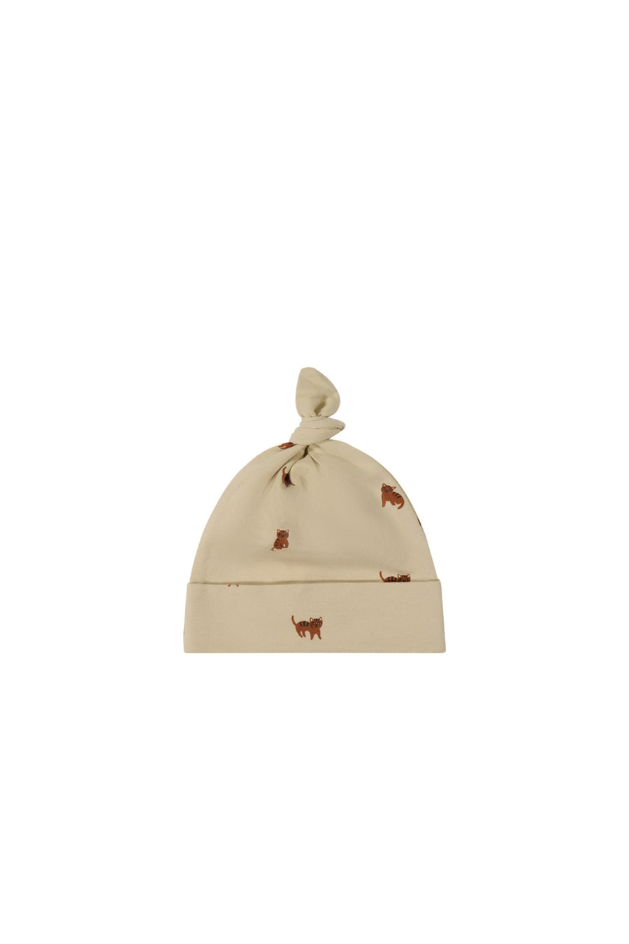 Organic Cotton Knot Beanie - Tommy Tigers Childrens Hat from Jamie Kay NZ