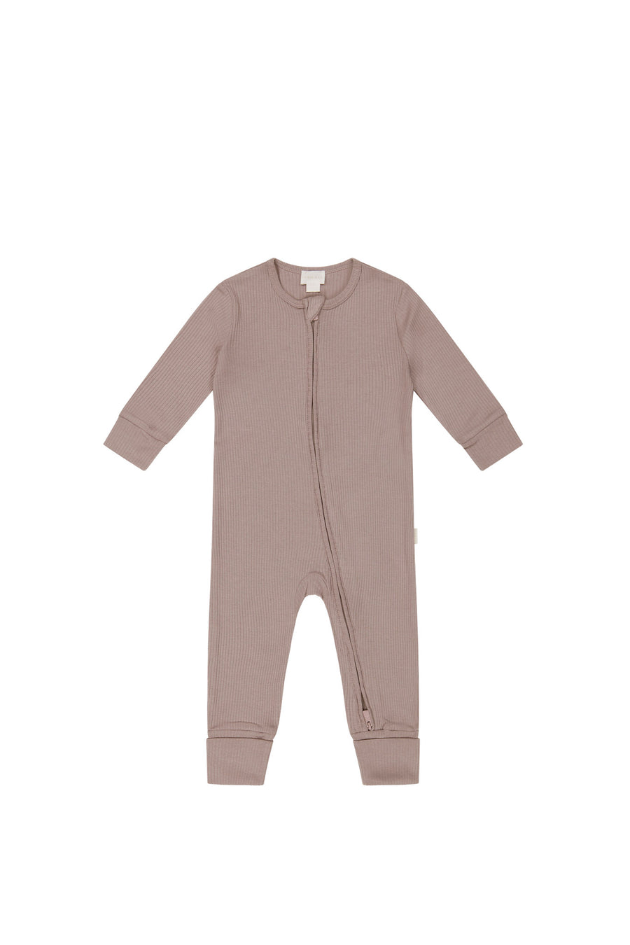 Organic Cotton Modal Gracelyn Zip Onepiece - Softest Mauve Childrens Onepiece from Jamie Kay NZ