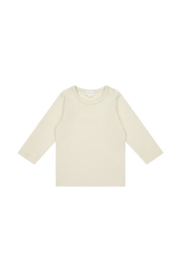 Pima Cotton Vinny Long Sleeve Top - Samoyed Childrens Top from Jamie Kay NZ