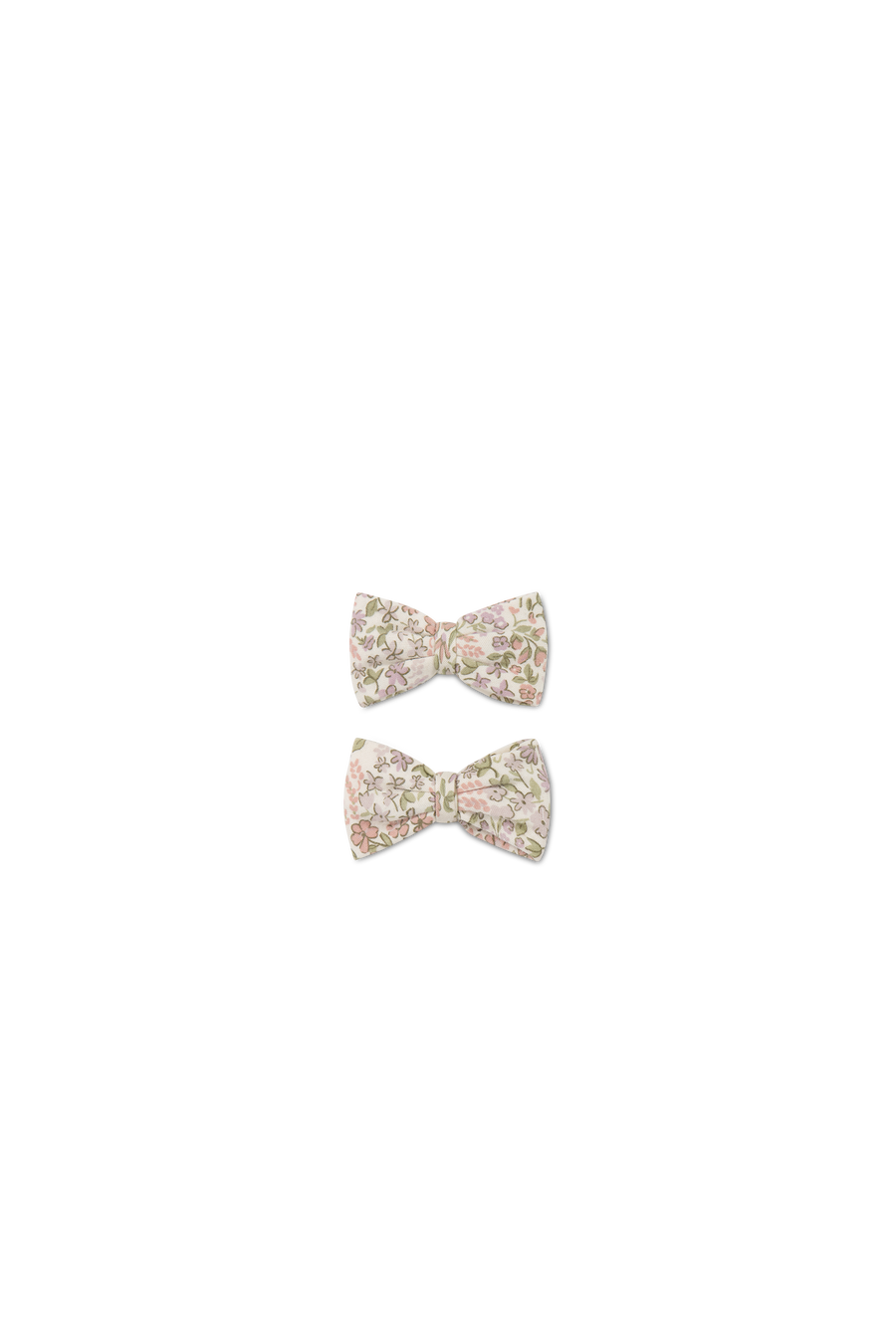 Organic Cotton Bow 2PK - April Eggnog Childrens Bow from Jamie Kay NZ