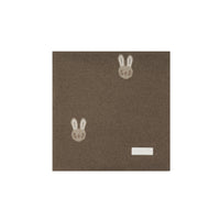 Bunny Knitted Blanket - Sepia Marle Childrens Blanket from Jamie Kay NZ