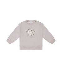 Organic Cotton Aubrey Sweatshirt - Luna Childrens Sweatshirting from Jamie Kay NZ