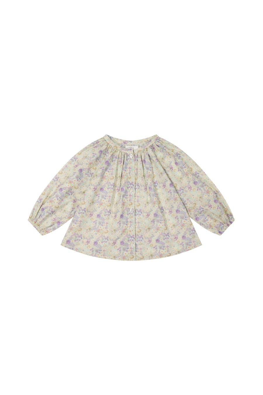 Organic Cotton Heather Blouse - Mayflower Childrens Top from Jamie Kay NZ
