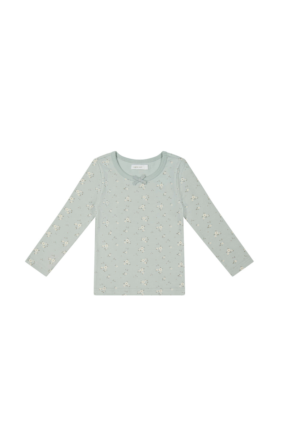 Organic Cotton Long Sleeve Top - Lulu Blue Childrens Top from Jamie Kay NZ