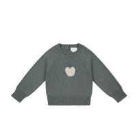 Ethan Jumper - Smoke Apple Childrens Jumper from Jamie Kay NZ