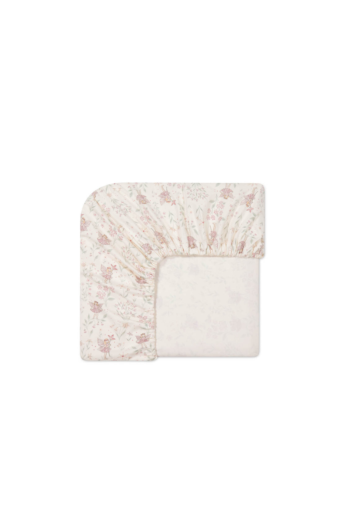 Organic Cotton Cot Sheet - Fairy Willow Childrens Cot Sheet from Jamie Kay NZ
