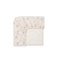 Organic Cotton Cot Sheet - Fairy Willow Childrens Cot Sheet from Jamie Kay NZ