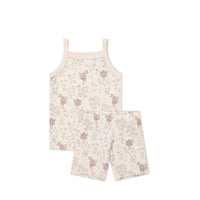 Organic Cotton Daisy May Pyjama Singlet Set - Fairy Willow Childrens Pyjamas from Jamie Kay NZ