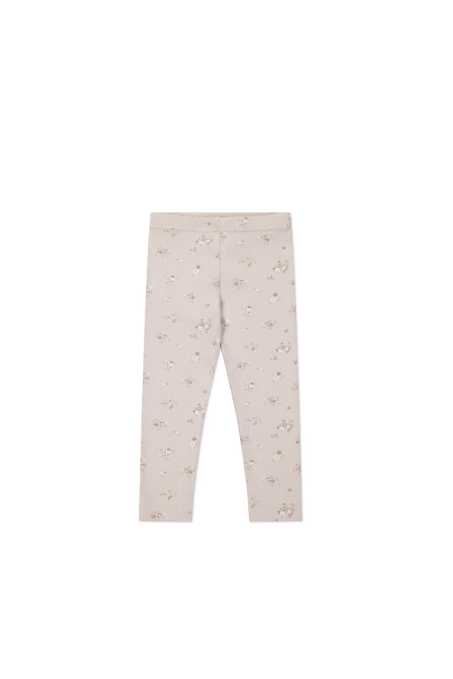 Organic Cotton Fine Rib Everyday Legging - Petite Fleur Violet Childrens Legging from Jamie Kay NZ