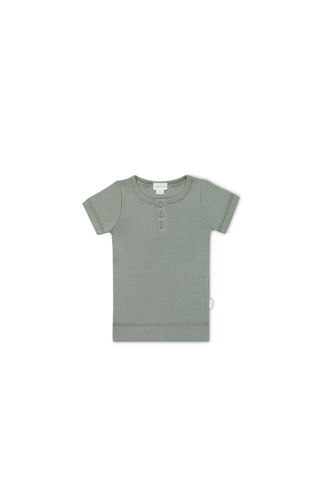 Organic Cotton Modal Henley Tee - Milford Sound Childrens Top from Jamie Kay NZ