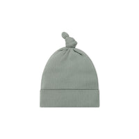 Organic Cotton Modal Knot Beanie - Milford Sound Childrens Hat from Jamie Kay NZ