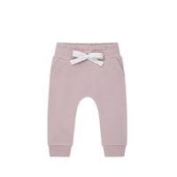 Organic Cotton Morgan Track Pant - Heather Haze Childrens Pant from Jamie Kay NZ