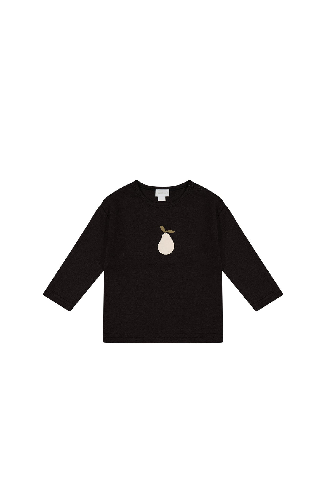 Pima Cotton Arnold Long Sleeve Top - Dark Chocolate Childrens Top from Jamie Kay NZ