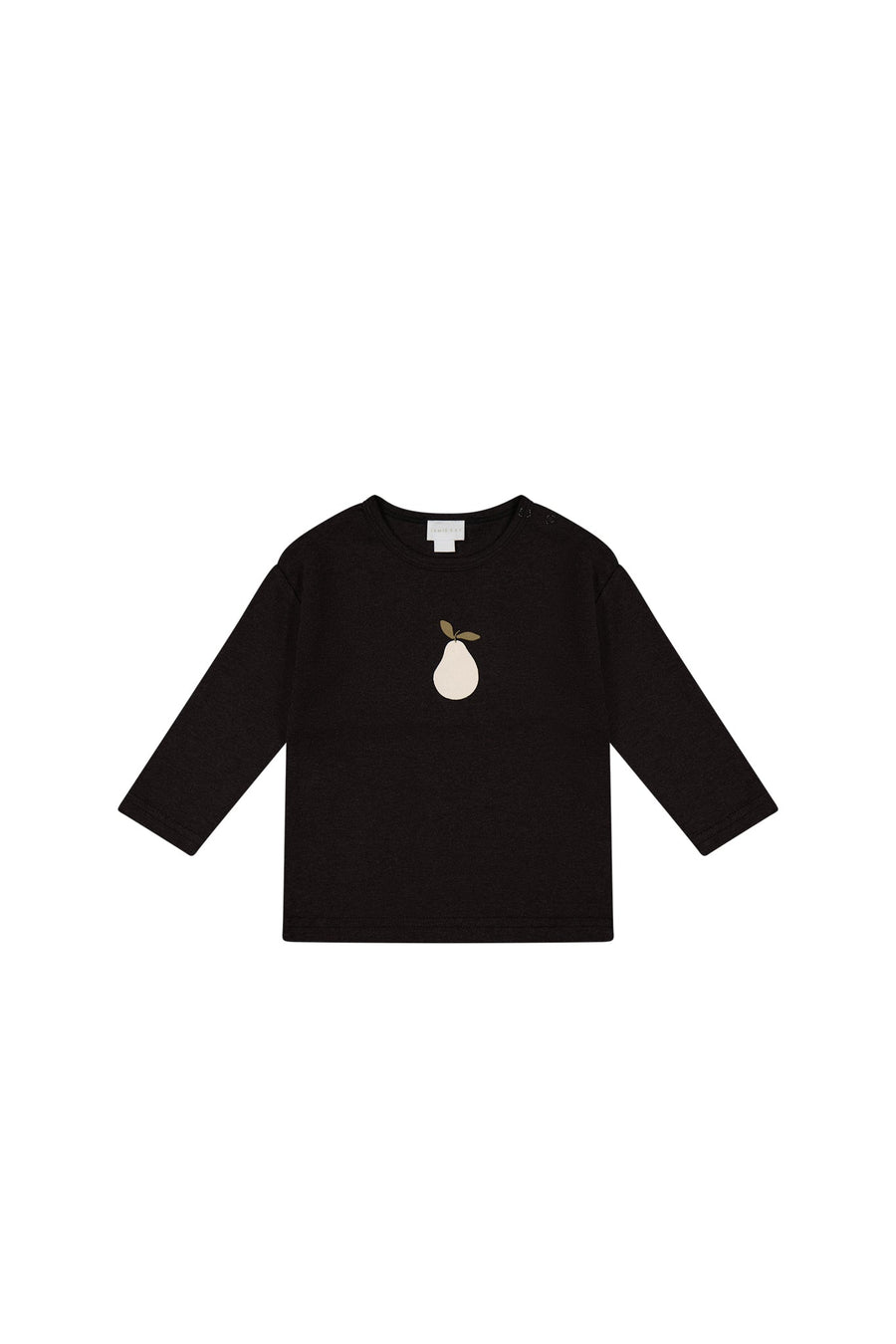 Pima Cotton Arnold Long Sleeve Top - Dark Chocolate Childrens Top from Jamie Kay NZ