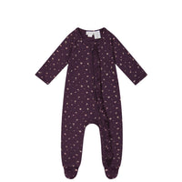 Organic Cotton Melanie Onepiece - Goldie Huckleberry Sparse Childrens Onepiece from Jamie Kay NZ