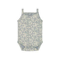 Organic Cotton Bridget Singlet Bodysuit - Greta Griffin Floral Childrens Bodysuit from Jamie Kay NZ