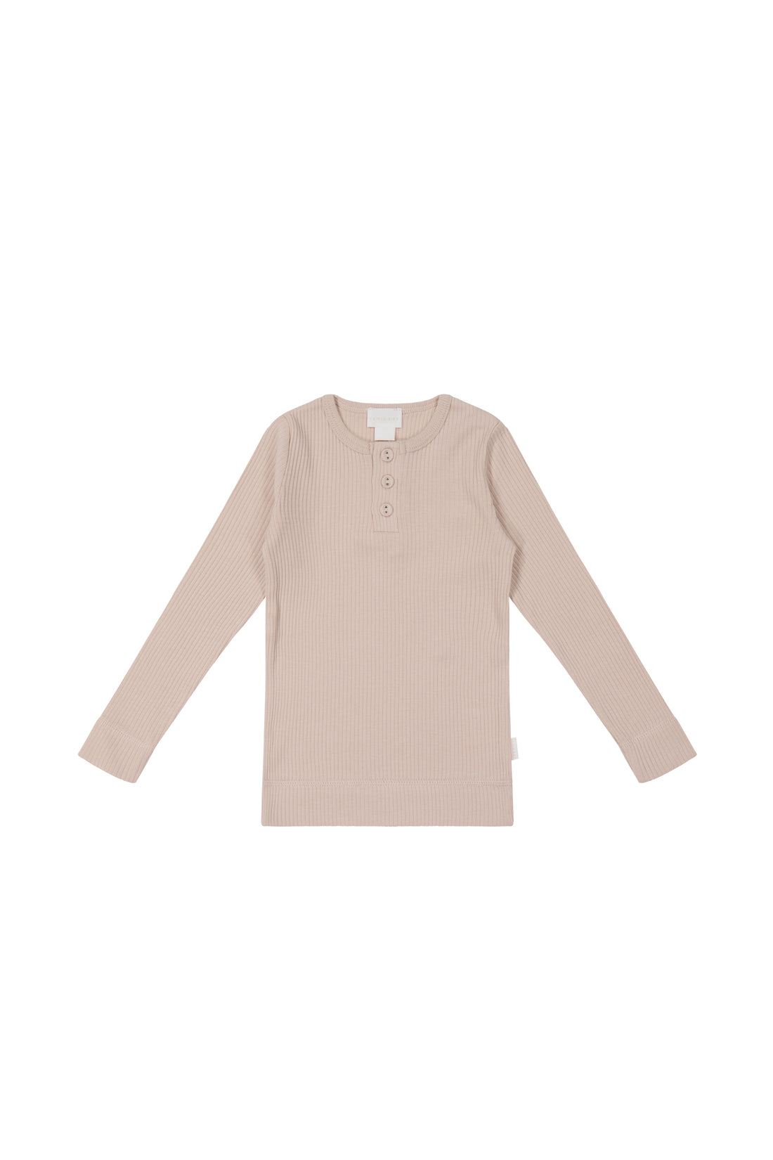 Organic Cotton Modal Long Sleeve Henley - Boto Pink