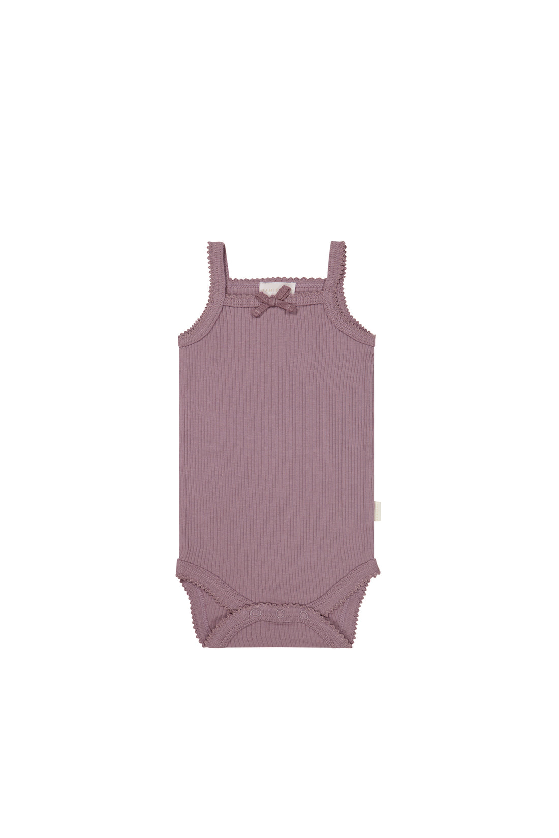 Organic Cotton Modal Singlet Bodysuit - Dreamy Pink