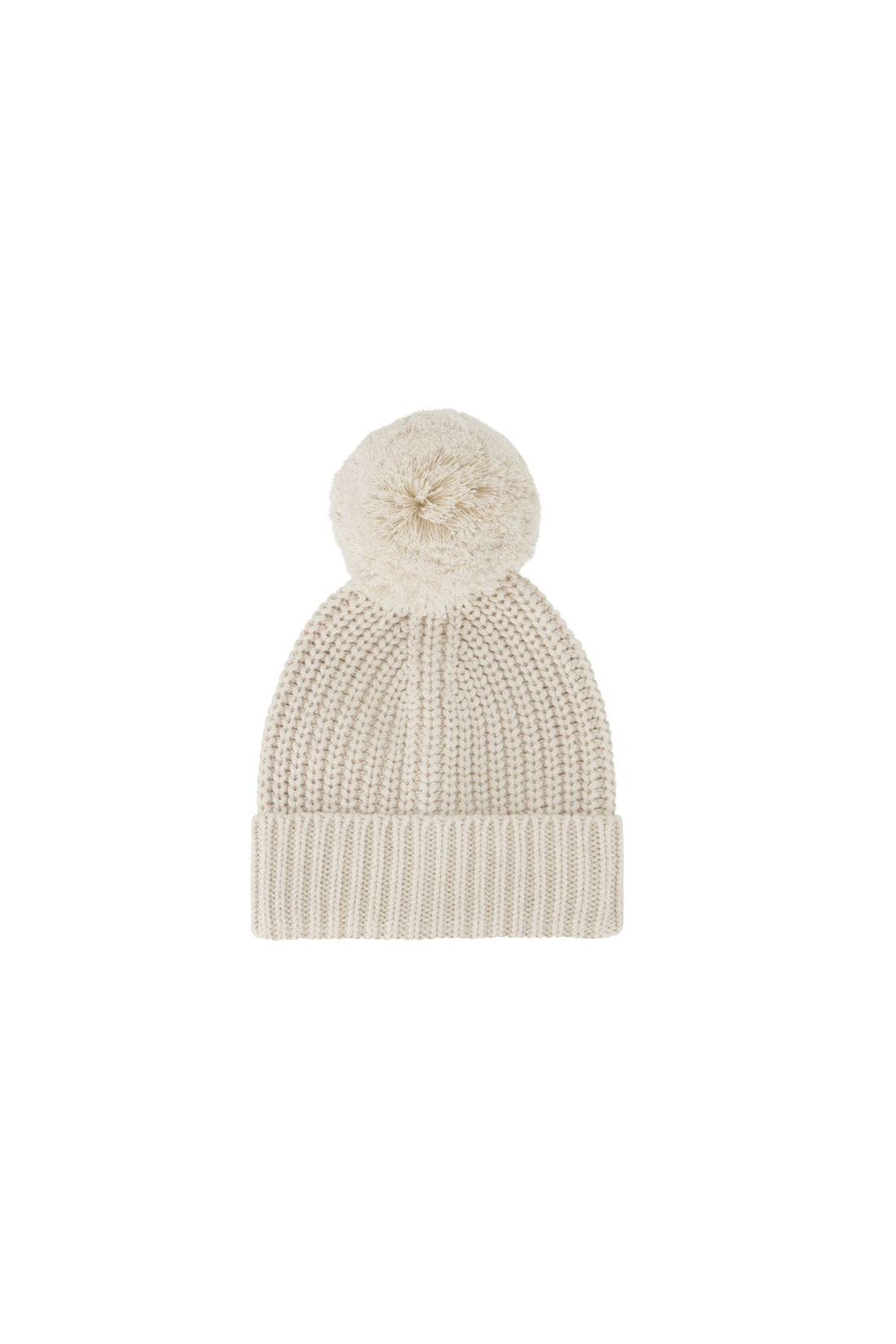 Aurelie Beanie - Light Oatmeal Marle Childrens Hat from Jamie Kay NZ