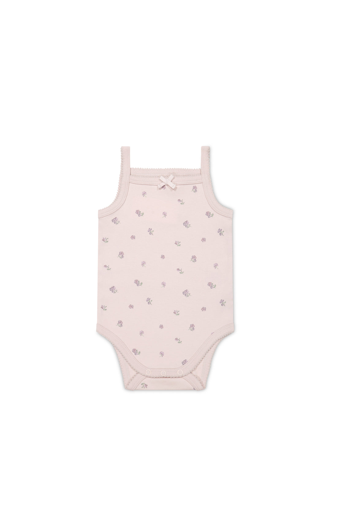 Organic Cotton Bridget Singlet Bodysuit - Meredith Violet Childrens Bodysuit from Jamie Kay NZ